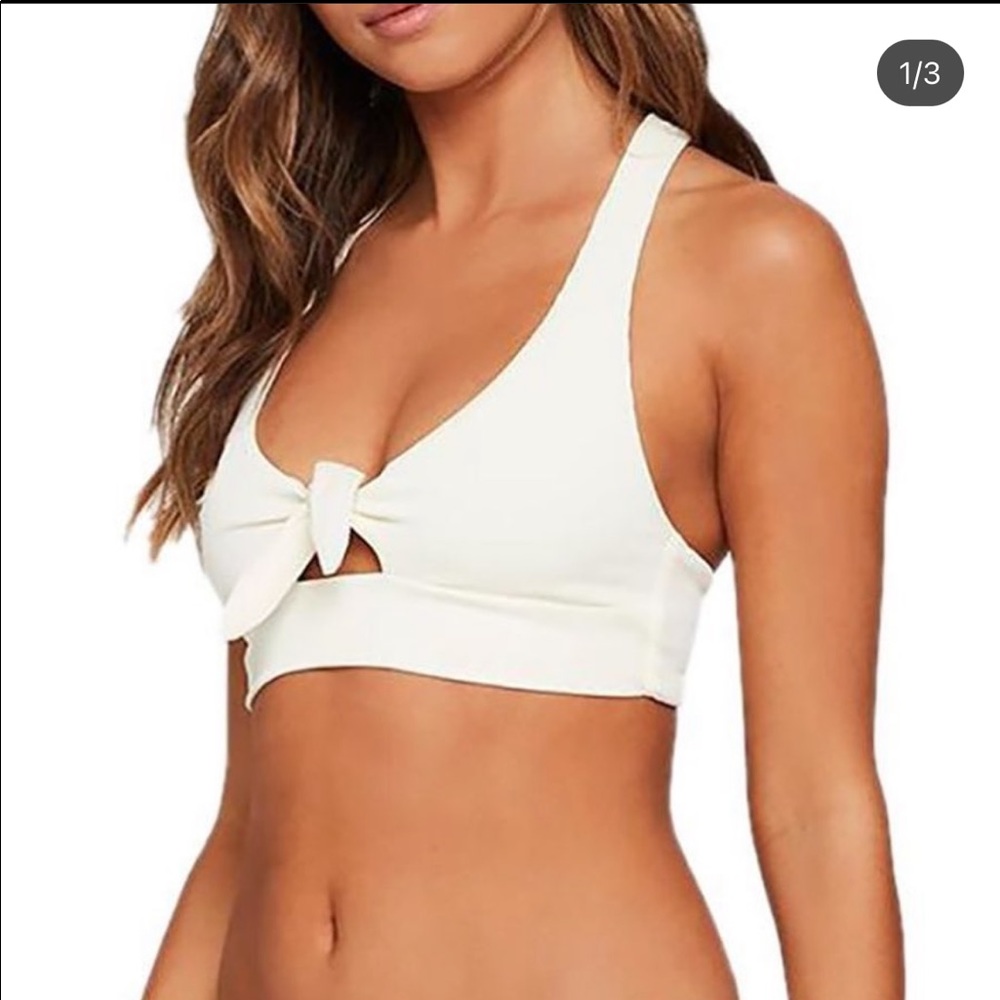 l’space Tara front Bow tie bikini top